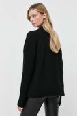 Вовняний светр BOSS жіночий колір чорний