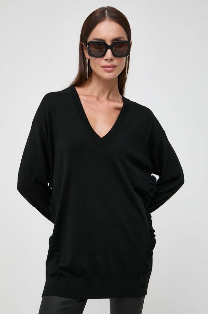 Вовняний светр Pinko жіночий колір чорний легкий (3572461)