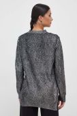 Светр з домішкою вовни Pinko жіночий колір срібний