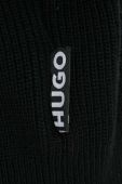 Кардиган з домішкою вовни HUGO колір чорний