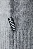 Вовняний кардиган HUGO колір сірий