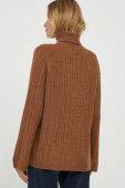 Вовняний светр Tommy Hilfiger жіночий колір коричневий легкий гольф