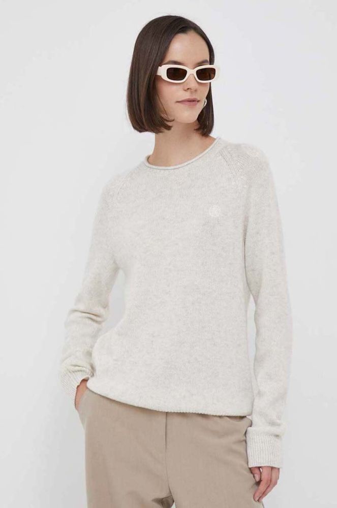Вовняний светр Tommy Hilfiger жіночий колір бежевий легкий (3426202)
