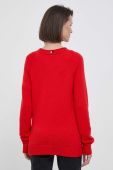 Вовняний светр Tommy Hilfiger жіночий колір червоний легкий (3426197)