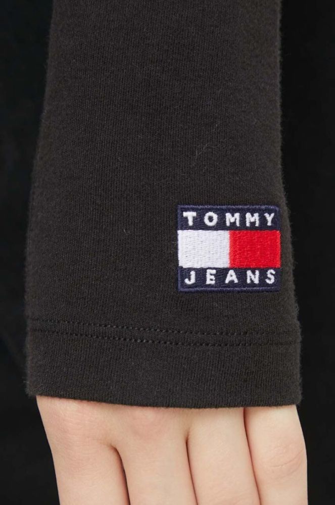 Лонгслів Tommy Jeans жіночий колір чорний (3593857) фото 5
