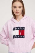 Светр Tommy Jeans жіночий колір рожевий