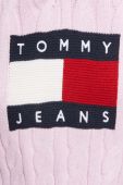 Светр Tommy Jeans жіночий колір рожевий