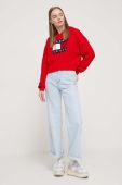 Светр Tommy Jeans жіночий колір червоний