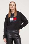 Светр Tommy Jeans жіночий колір чорний (3471486)