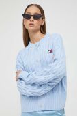 Джемпер Tommy Jeans жіночий колір блакитний
