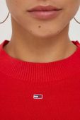 Светр Tommy Jeans жіночий колір червоний легкий
