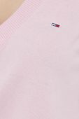 Светр Tommy Jeans жіночий колір рожевий легкий гольф (3426227)