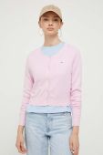 Джемпер Tommy Jeans жіночий колір рожевий легкий (3432148)