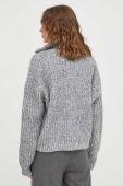 Вовняний светр BA&SH жіночий колір сірий теплий гольф