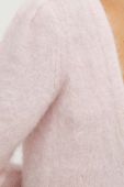 Вовняний светр BA&SH жіночий колір рожевий (3610731)