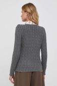 Бавовняний светр Lauren Ralph Lauren колір сірий