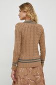 Бавовняний светр Lauren Ralph Lauren колір бежевий легкий (3578535)