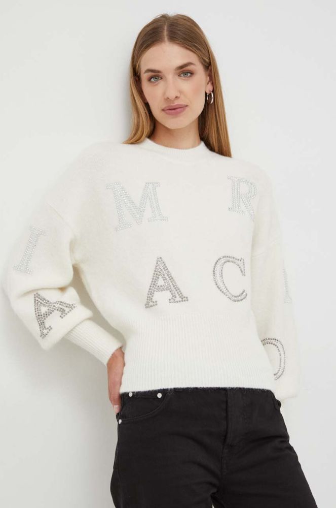 Вовняний светр Marciano Guess жіночий колір бежевий