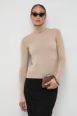 Вовняний светр Patrizia Pepe жіночий колір бежевий легкий гольф