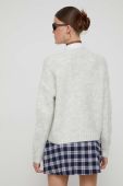 Светр з домішкою вовни Superdry жіночий колір сірий теплий