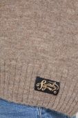 Светр з домішкою вовни Superdry жіночий колір бежевий теплий (3578543)