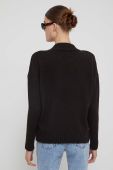 Светр з домішкою вовни Superdry жіночий колір чорний теплий (3578546)