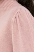 Светр з кашеміру Twinset колір рожевий легкий гольф