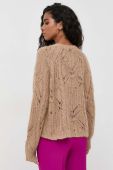 Вовняний светр Twinset жіночий колір коричневий легкий (3524384)