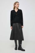 Вовняний светр Twinset жіночий колір чорний теплий