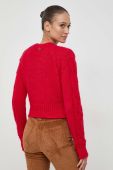 Вовняний светр Twinset жіночий колір червоний легкий