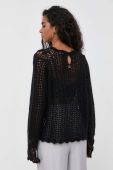 Вовняний светр Twinset жіночий колір чорний легкий (3524388)
