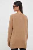 Светр з кашеміру Twinset колір коричневий легкий