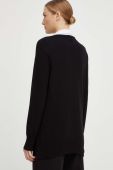 Светр з кашеміру Twinset колір чорний легкий