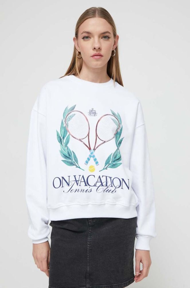 Кофта On Vacation колір білий з принтом фото 4