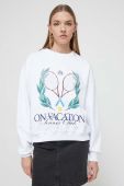Кофта On Vacation колір білий з принтом