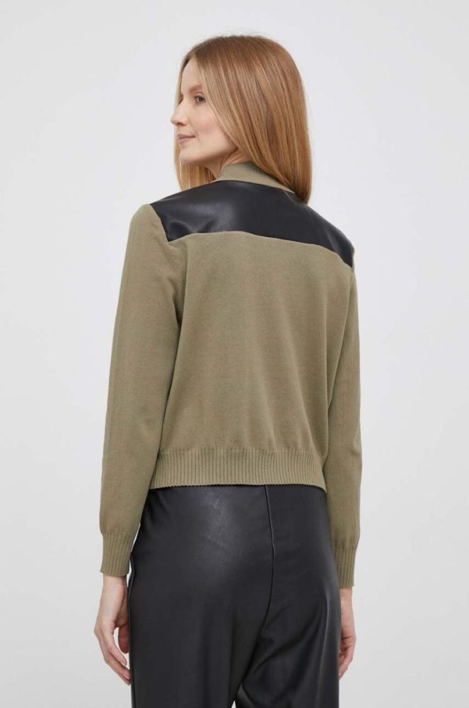 Светр Dkny жіночий колір зелений легкий фото 3