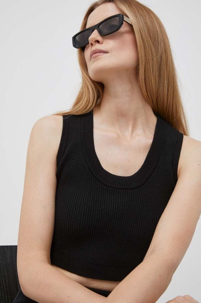 Топ Dkny жіночий колір чорний (3478168) фото 4