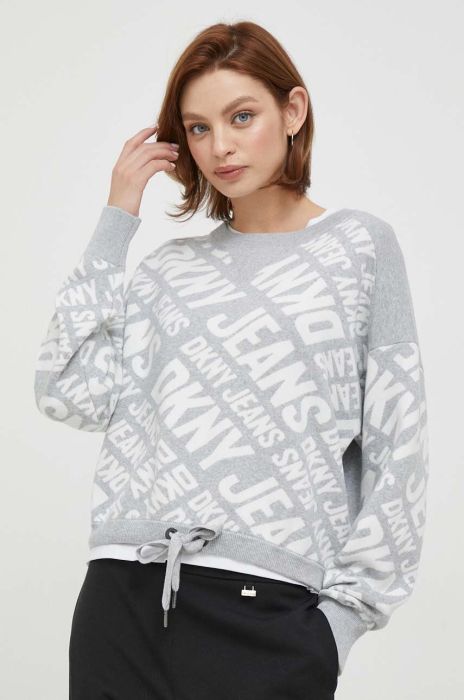 Светр Dkny жіночий колір сірий теплий