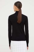 Вовняний светр Iceberg жіночий колір чорний легкий гольф