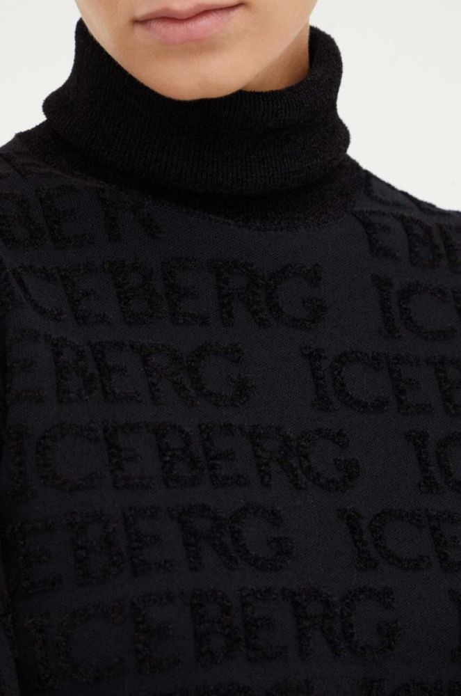 Светр Iceberg жіночий колір чорний легкий гольф фото 5