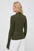 Светр з домішкою вовни MAX&Co. жіночий колір зелений легкий півгольф