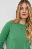 Вовняний светр MAX&Co. жіночий колір зелений легкий