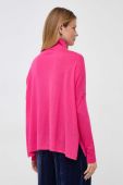 Вовняний светр MAX&Co. жіночий колір рожевий легкий півгольф