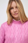 Светр з домішкою вовни MAX&Co. жіночий колір рожевий легкий