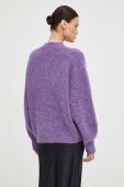 Вовняний кардиган Won Hundred колір фіолетовий теплий