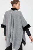 Пончо Morgan колір сірий легке (3635407)