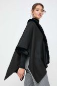 Пончо Morgan колір чорний легке