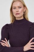 Светр Morgan жіночий колір фіолетовий півгольф