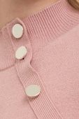 Светр Morgan жіночий колір рожевий легкий півгольф