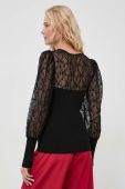 Светр Morgan жіночий колір чорний легкий (3679429)